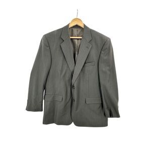 Daniel Gray Travel‎ Concepts Suit Coat Jacket Mens 44R Wool Striped Classic